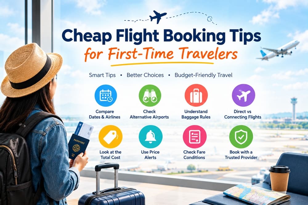 Cheap Flight Booking Tips for First-Time Travelers
