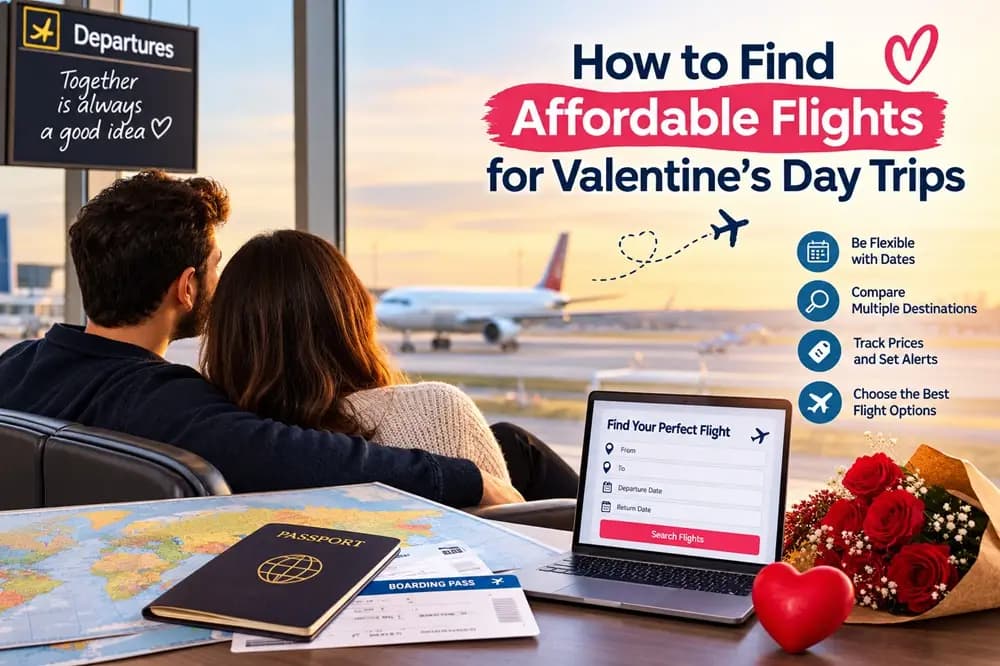 How to Find Affordable Flights for Valentine's Day Trips